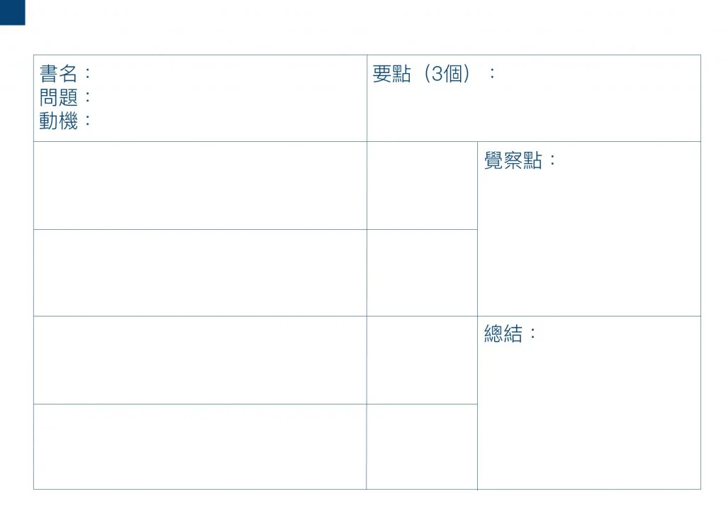 打造超人大腦-極簡讀書法模板